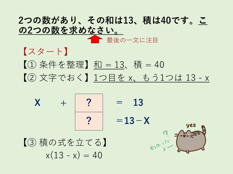 例題③ フロー前半