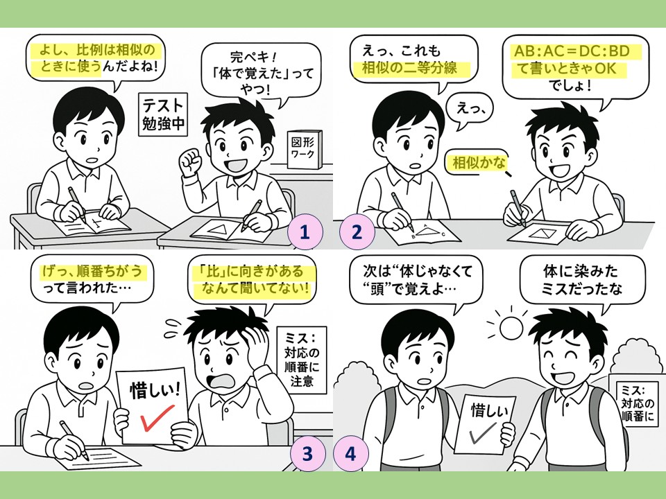4コマ漫画：比か相似か
